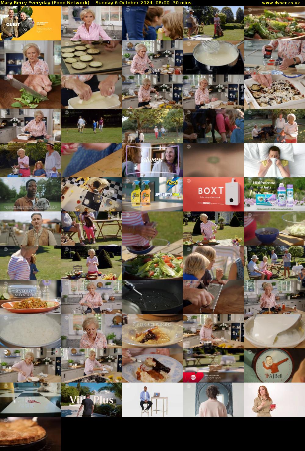 Mary Berry Everyday (Food Network) Sunday 6 October 2024 08:00 - 08:30