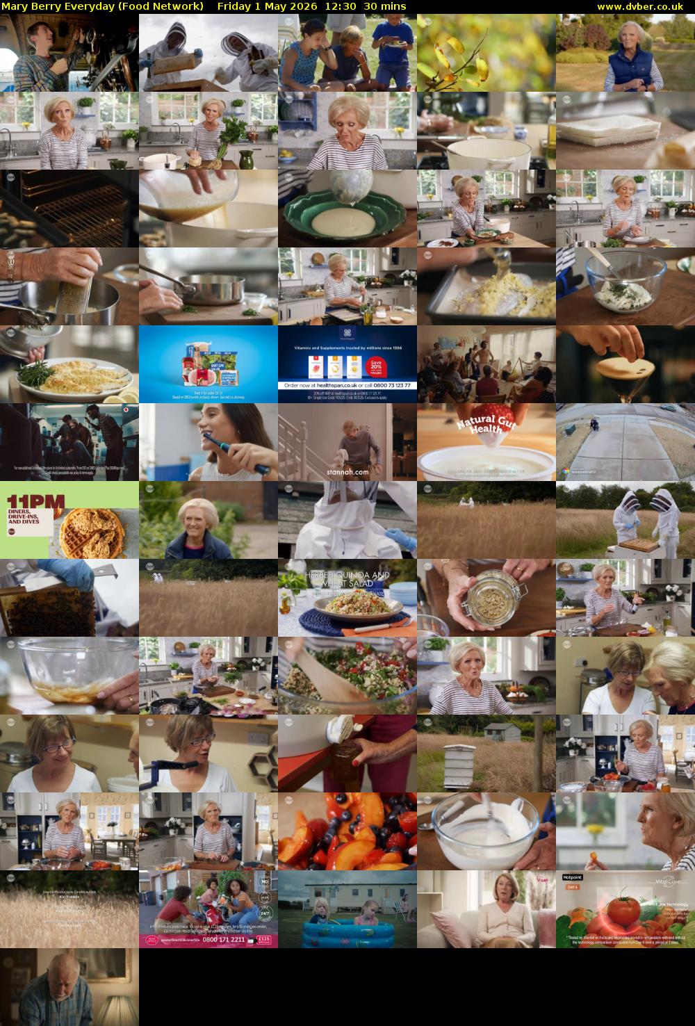 Mary Berry Everyday (Food Network) Friday 1 May 2026 12:30 - 13:00