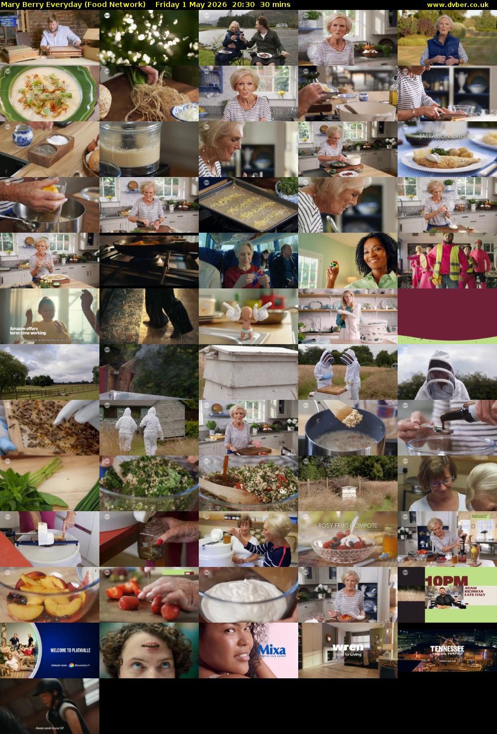 Mary Berry Everyday (Food Network) Friday 1 May 2026 20:30 - 21:00
