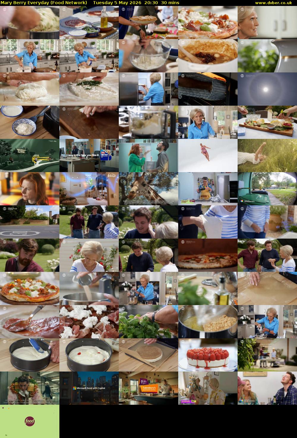 Mary Berry Everyday (Food Network) Tuesday 5 May 2026 20:30 - 21:00