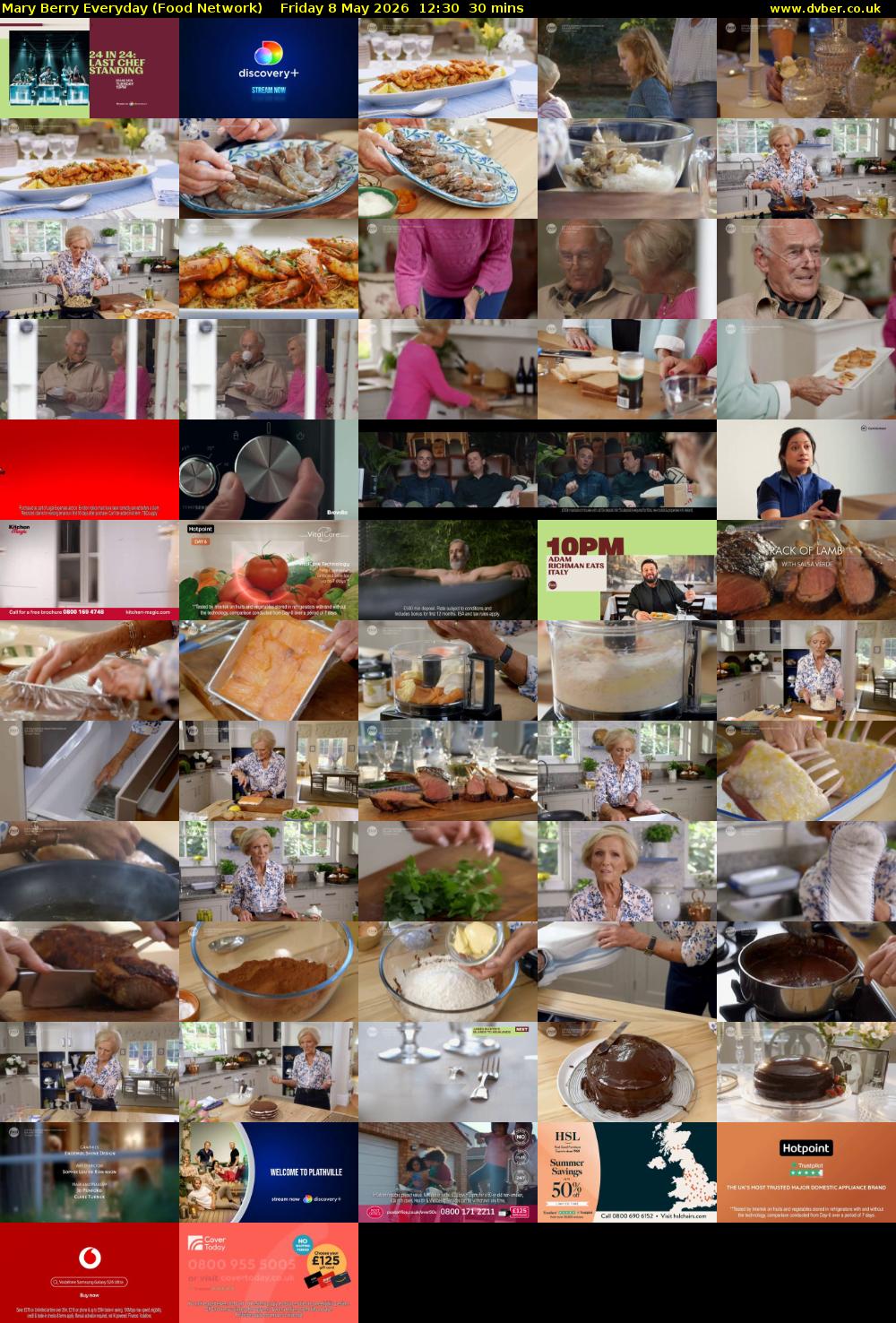 Mary Berry Everyday (Food Network) Friday 8 May 2026 12:30 - 13:00
