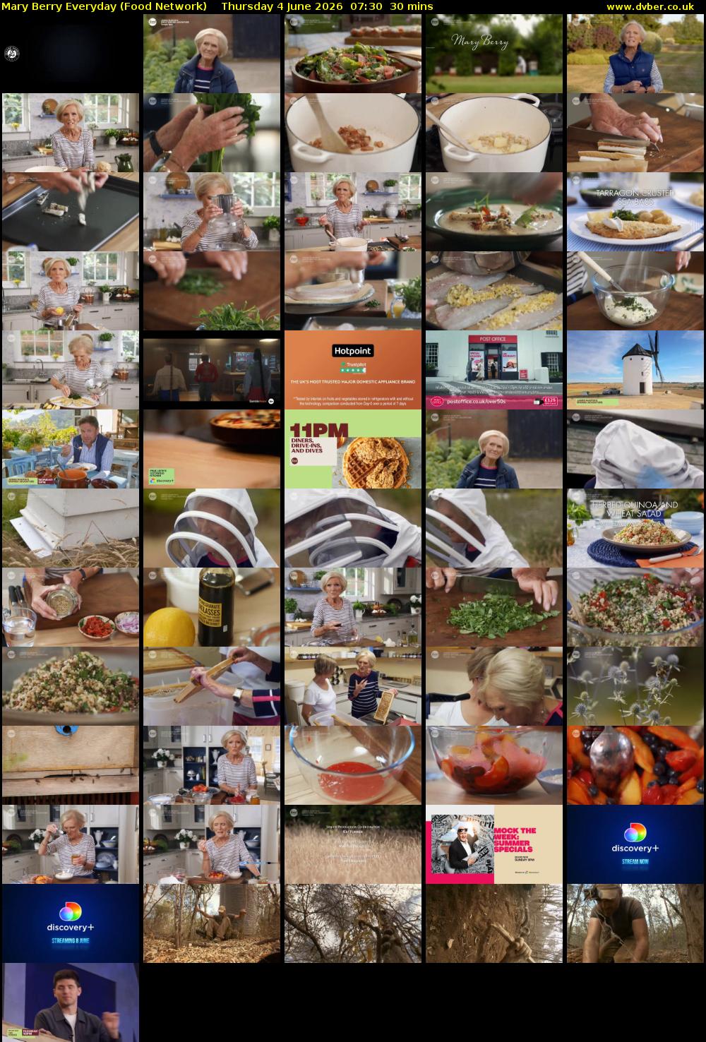 Mary Berry Everyday (Food Network) Thursday 4 June 2026 07:30 - 08:00