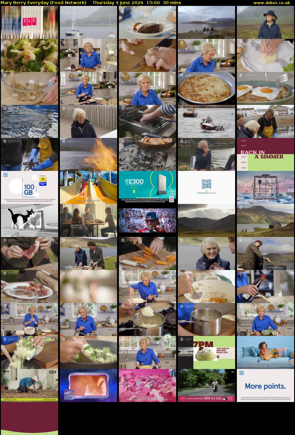 Mary Berry Everyday (Food Network) Thursday 4 June 2026 15:00 - 15:30