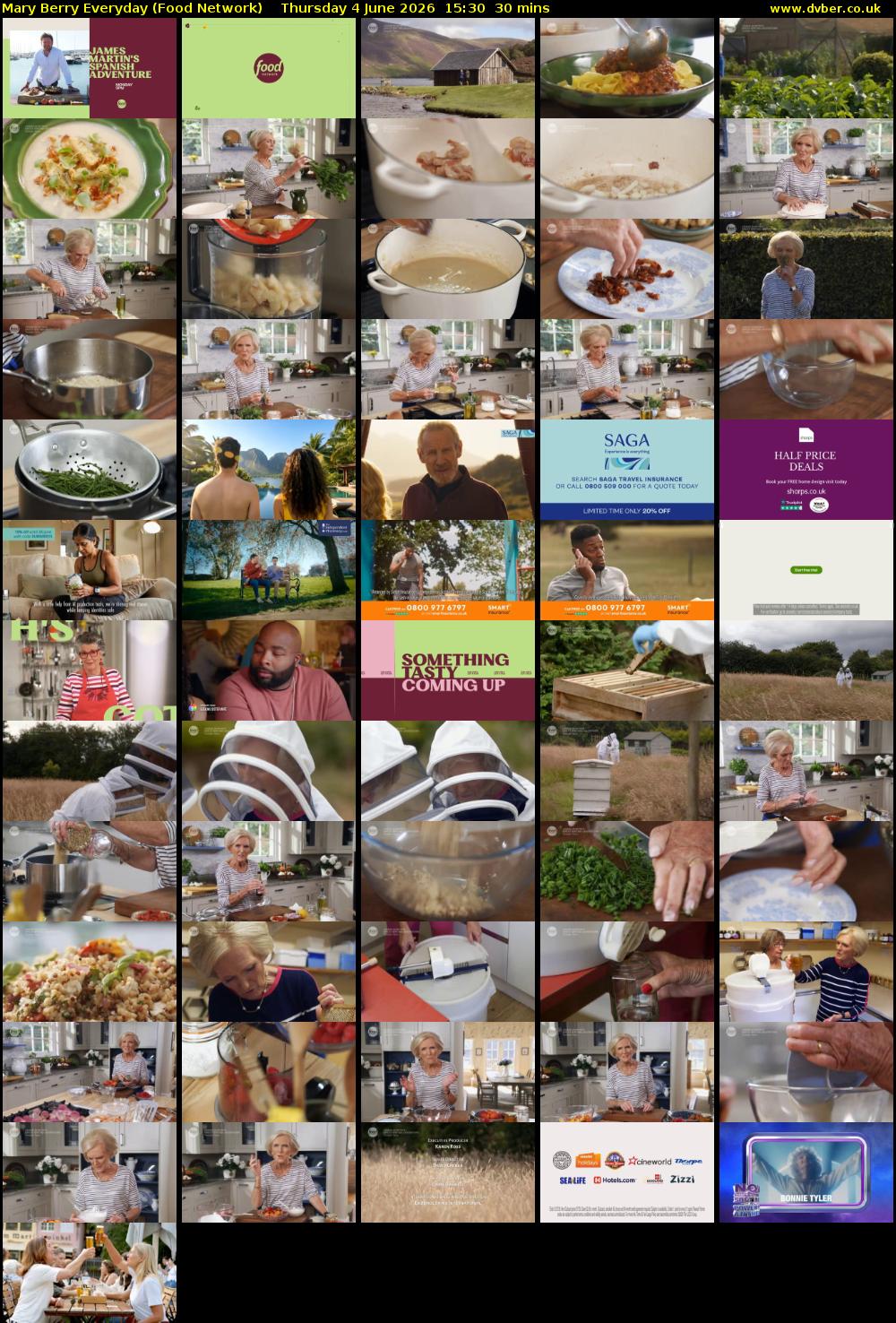 Mary Berry Everyday (Food Network) Thursday 4 June 2026 15:30 - 16:00