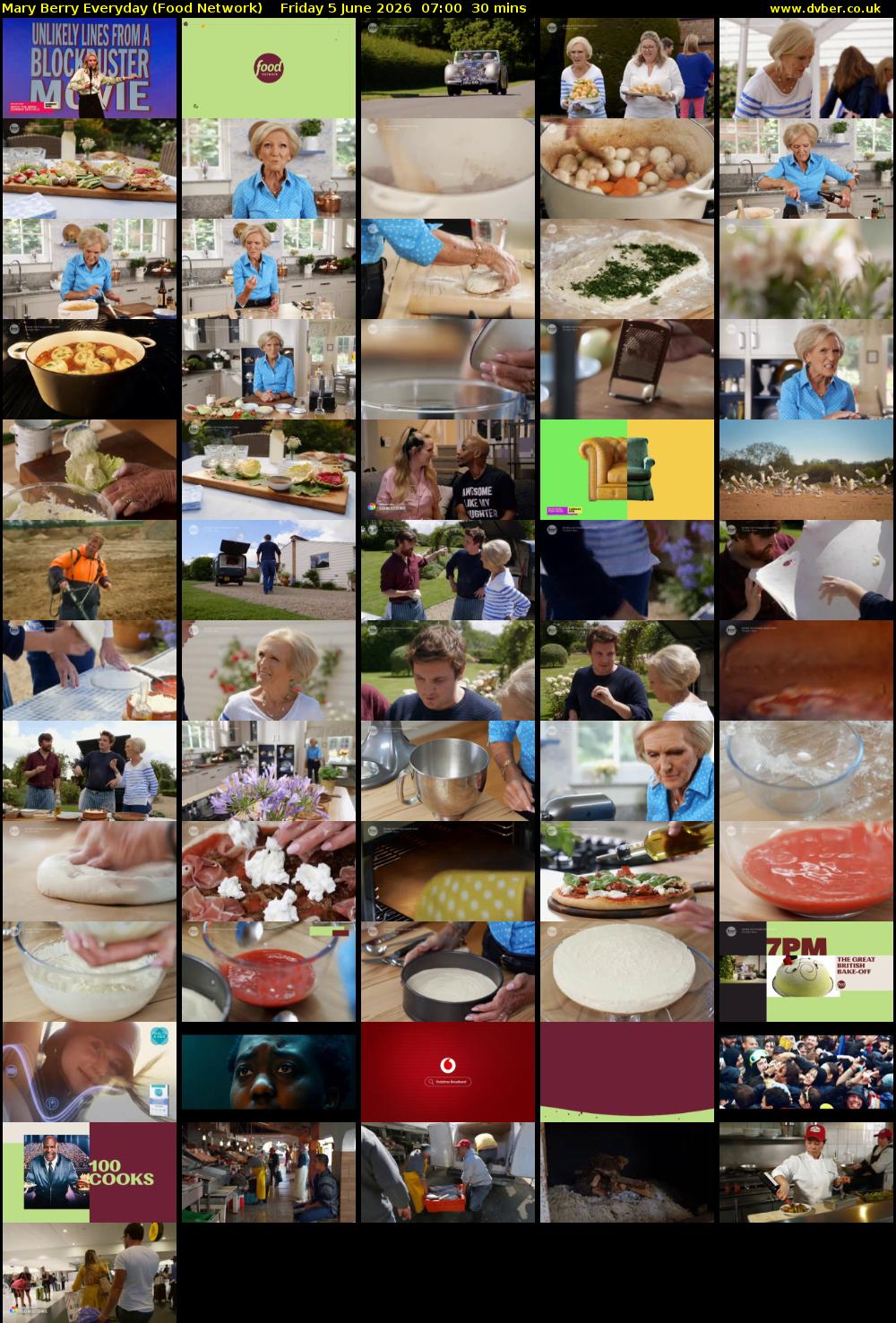 Mary Berry Everyday (Food Network) Friday 5 June 2026 07:00 - 07:30