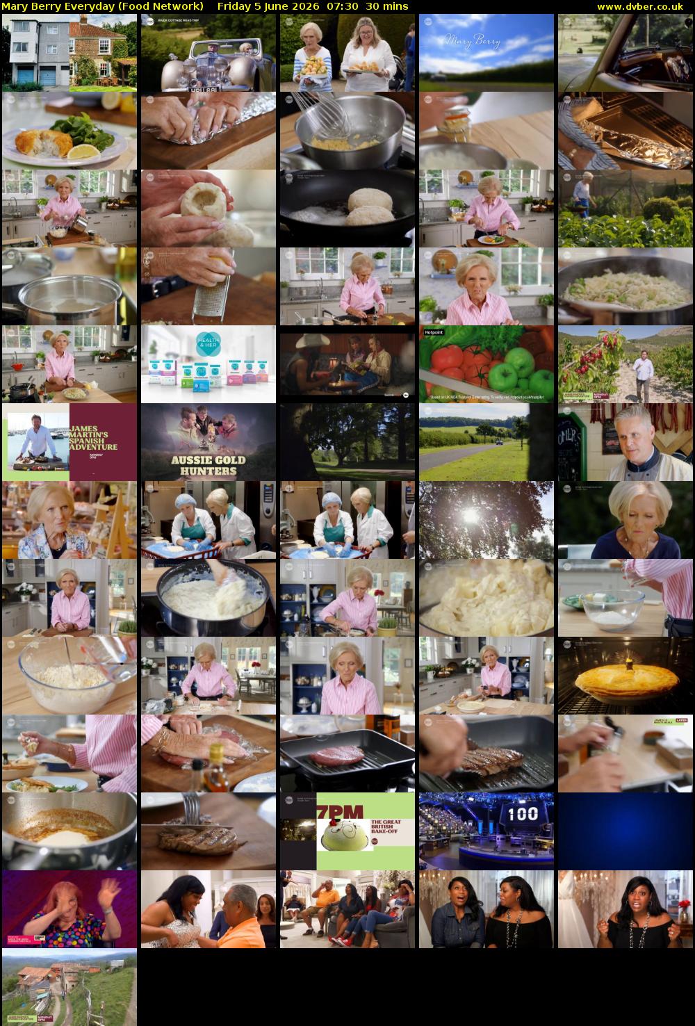 Mary Berry Everyday (Food Network) Friday 5 June 2026 07:30 - 08:00
