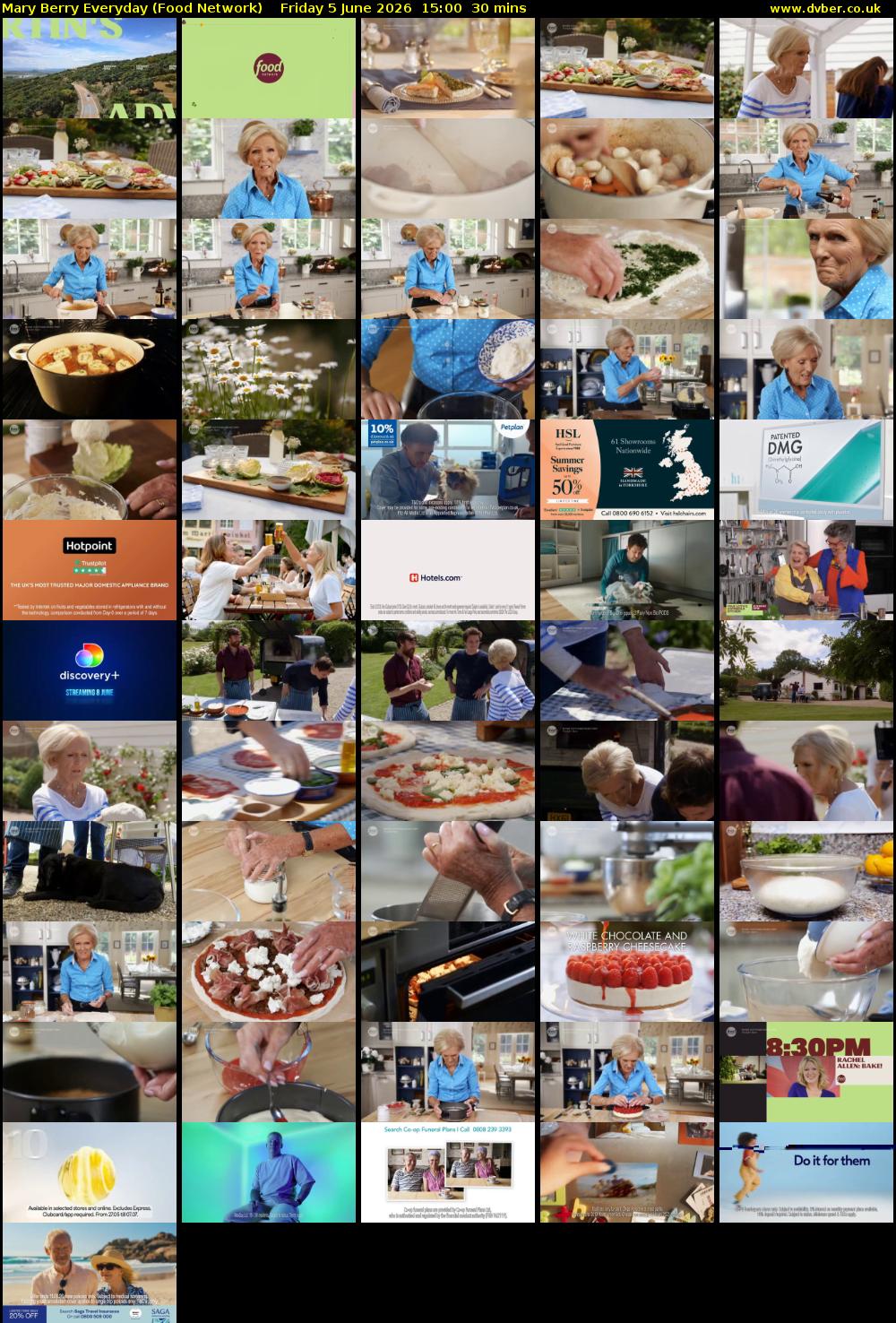 Mary Berry Everyday (Food Network) Friday 5 June 2026 15:00 - 15:30
