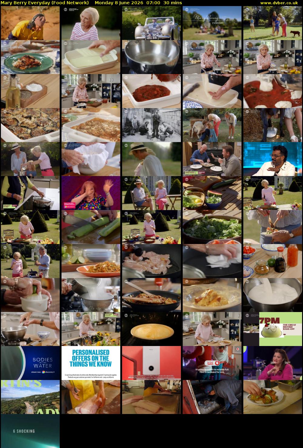 Mary Berry Everyday (Food Network) Monday 8 June 2026 07:00 - 07:30
