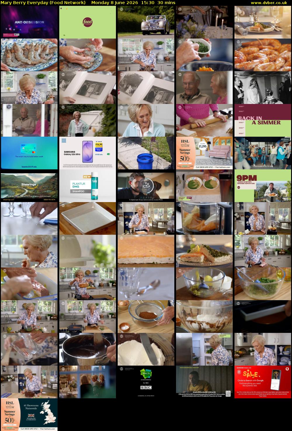 Mary Berry Everyday (Food Network) Monday 8 June 2026 15:30 - 16:00
