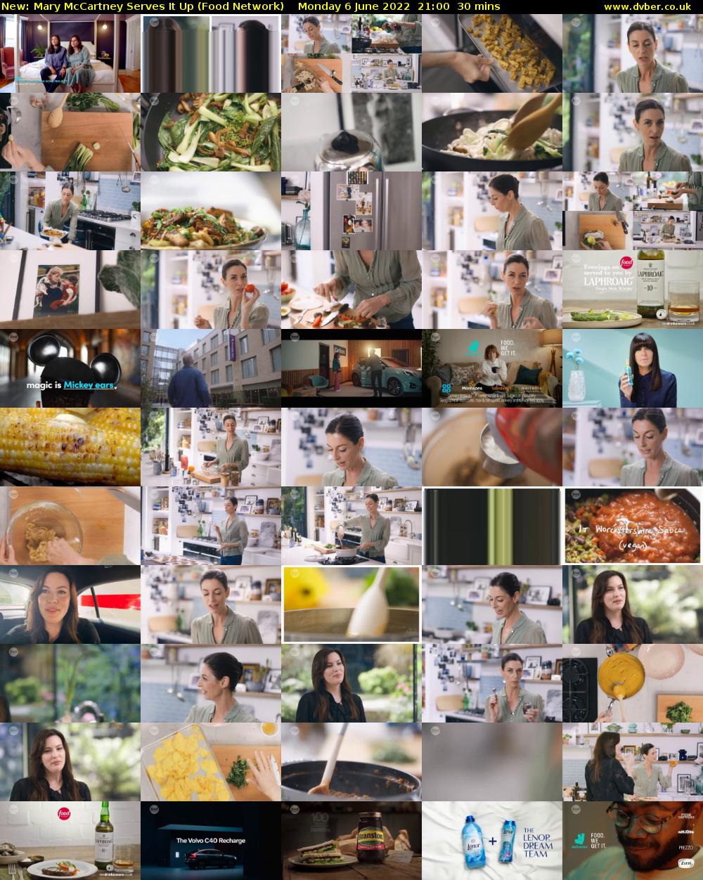 Mary McCartney Serves It Up (Food Network) Monday 6 June 2022 21:00 - 21:30