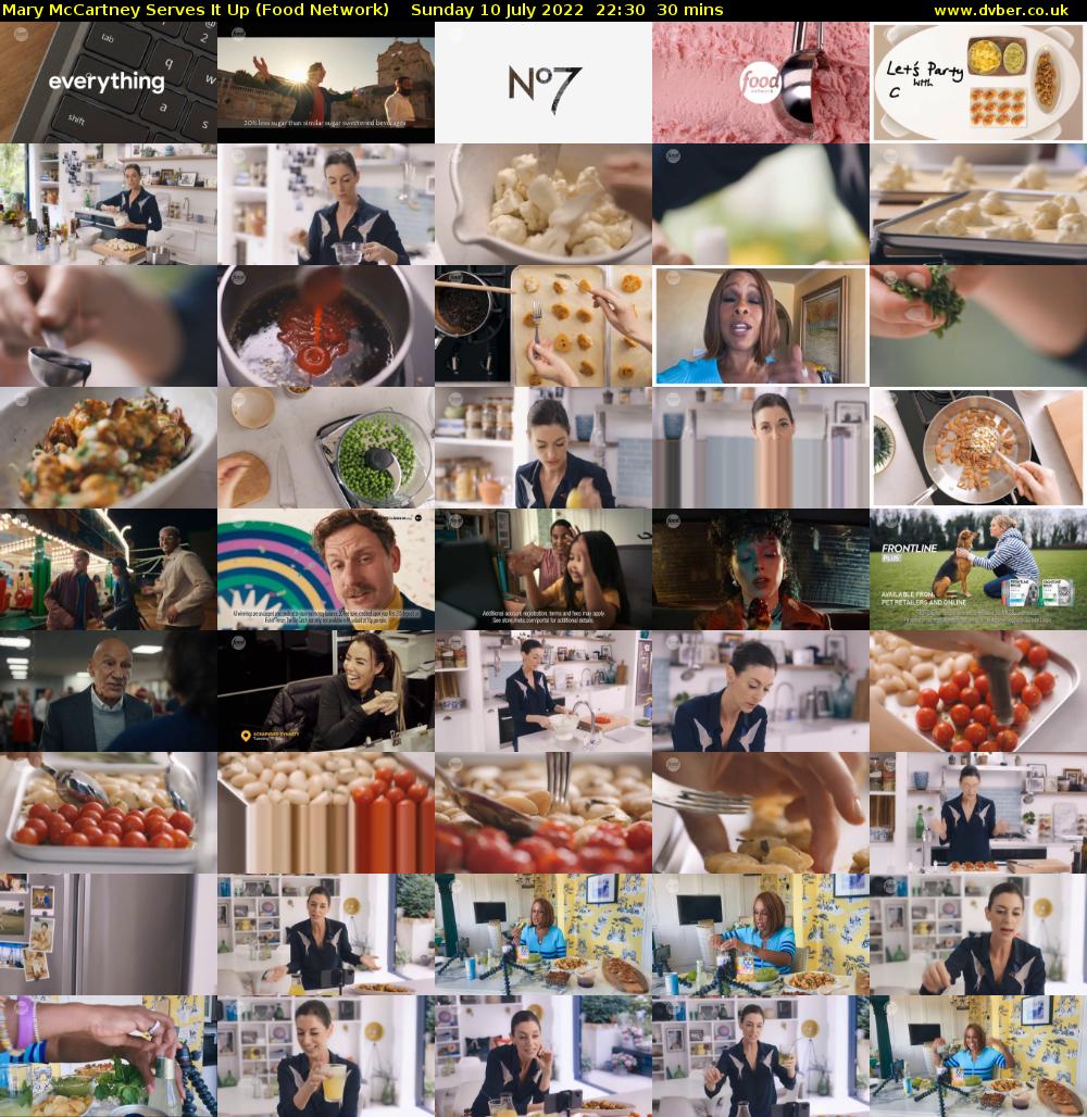 Mary McCartney Serves It Up (Food Network) Sunday 10 July 2022 22:30 - 23:00