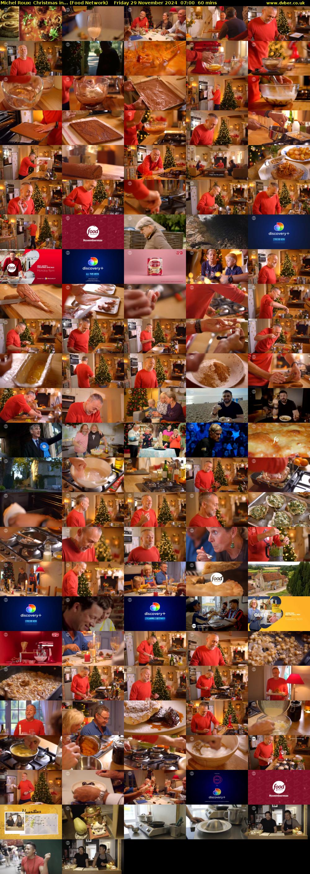 Michel Roux: Christmas in... (Food Network) Friday 29 November 2024 07:00 - 08:00