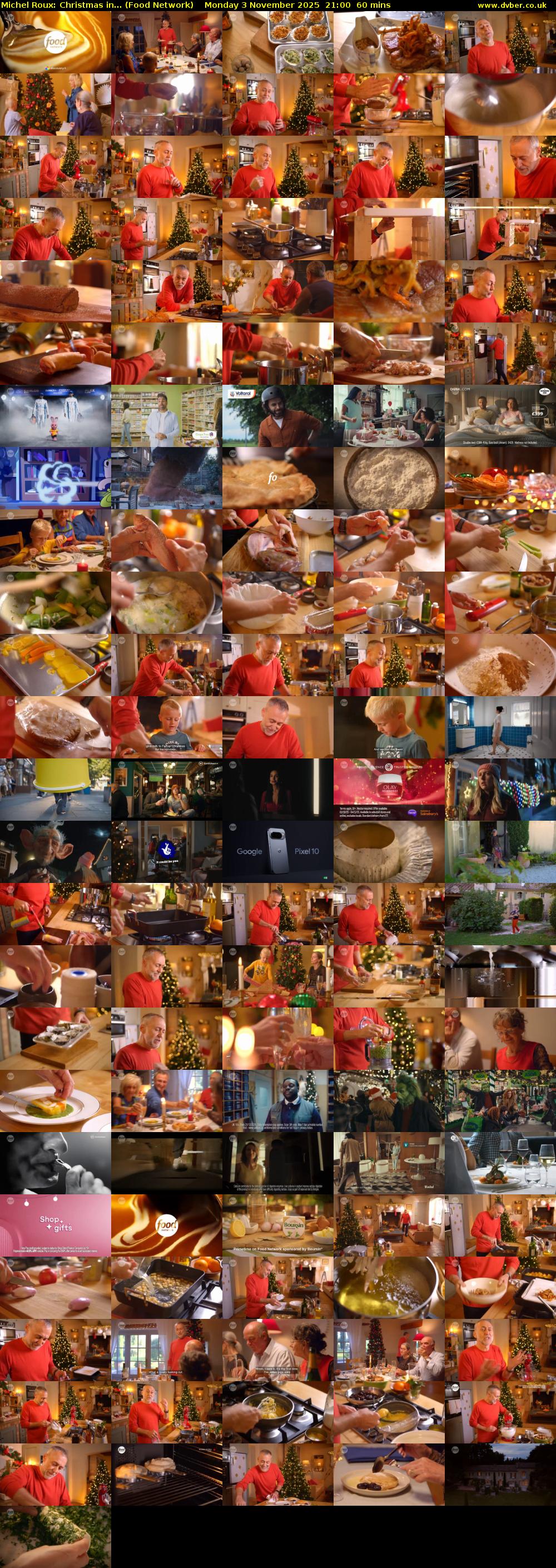 Michel Roux: Christmas in... (Food Network) Monday 3 November 2025 21:00 - 22:00