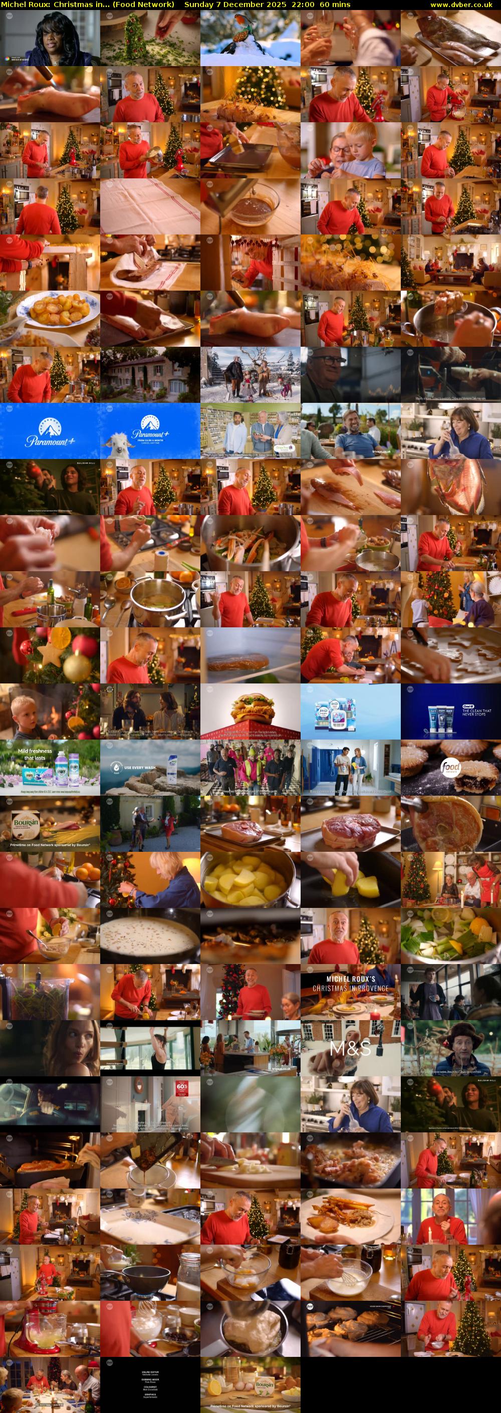 Michel Roux: Christmas in... (Food Network) Sunday 7 December 2025 22:00 - 23:00