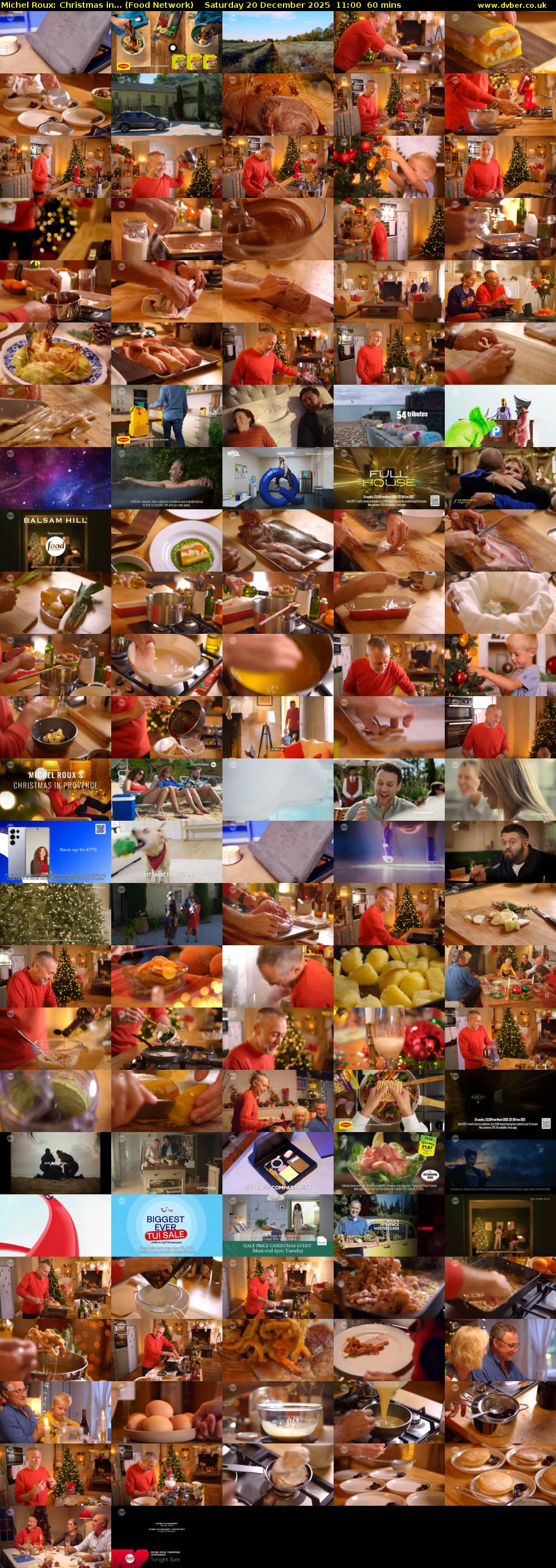 Michel Roux: Christmas in... (Food Network) Saturday 20 December 2025 11:00 - 12:00