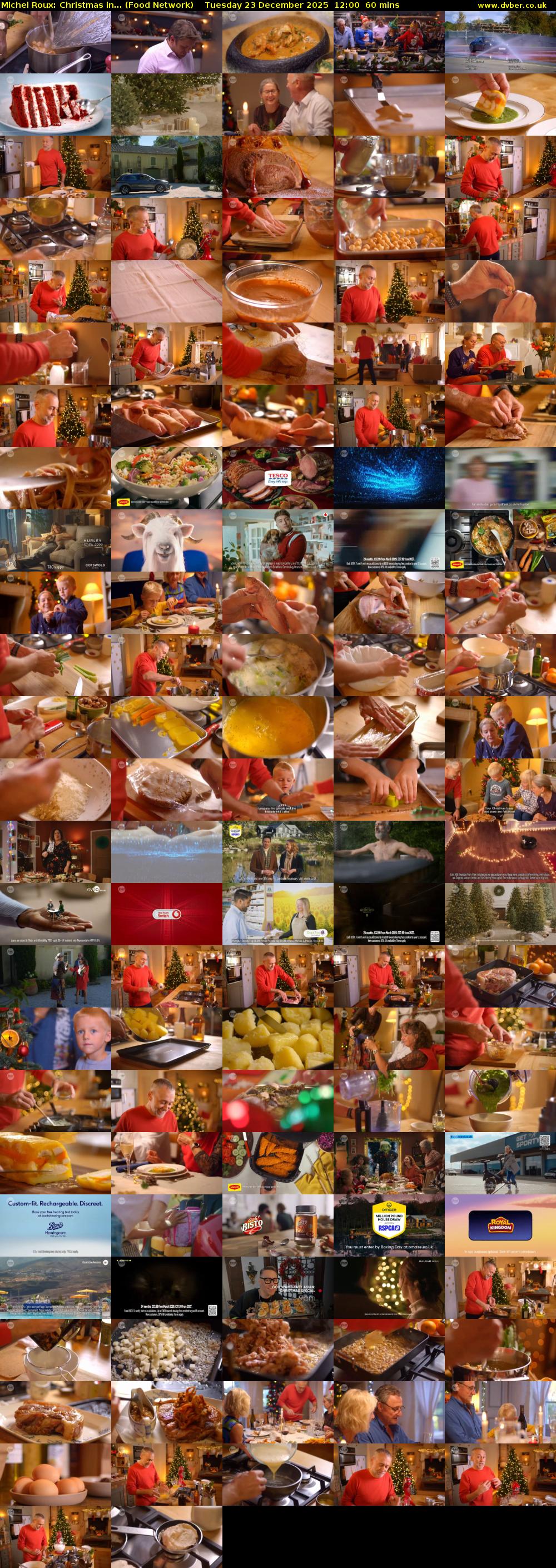 Michel Roux: Christmas in... (Food Network) Tuesday 23 December 2025 12:00 - 13:00
