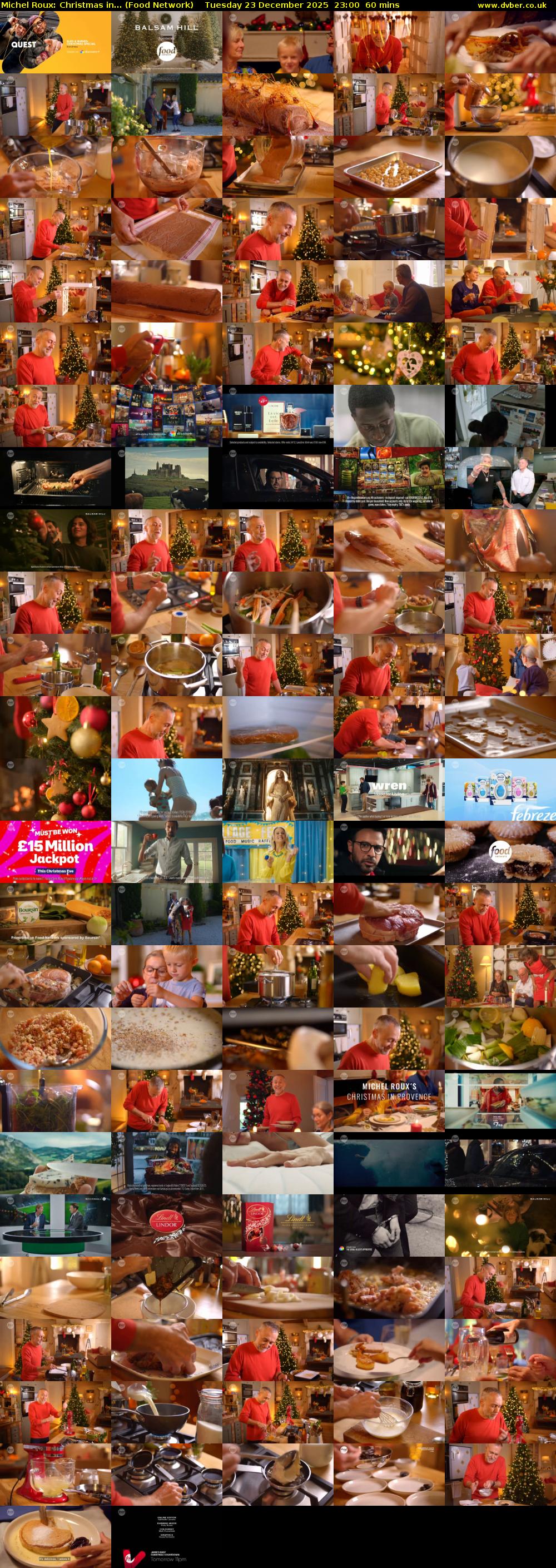 Michel Roux: Christmas in... (Food Network) Tuesday 23 December 2025 23:00 - 00:00