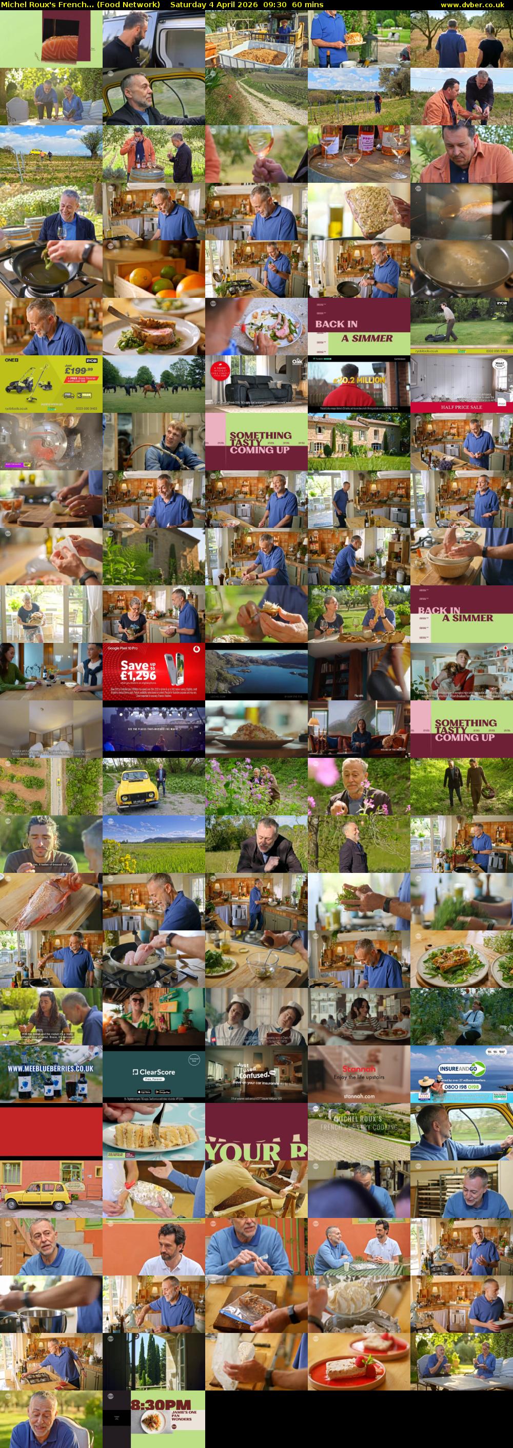 Michel Roux's French... (Food Network) Saturday 4 April 2026 09:30 - 10:30