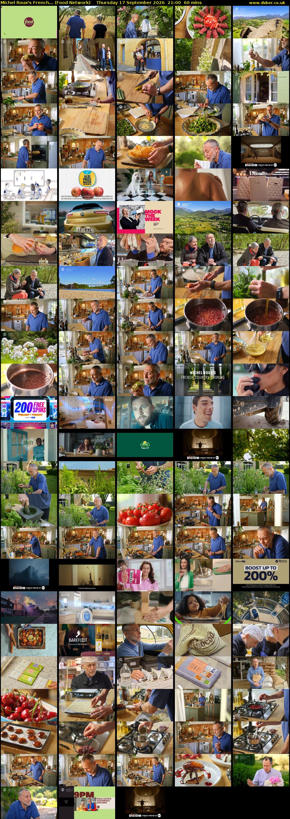 Michel Roux's French... (Food Network) Thursday 17 September 2026 21:00 - 22:00