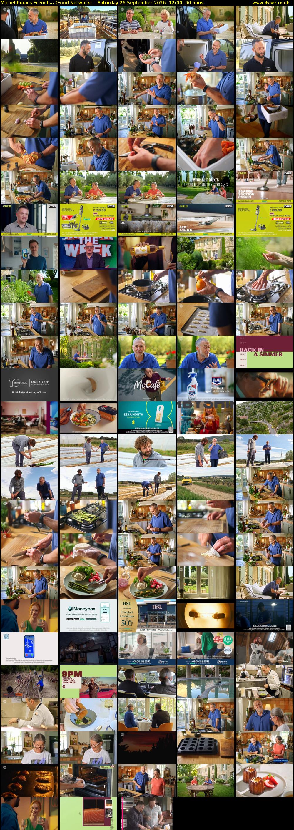 Michel Roux's French... (Food Network) Saturday 26 September 2026 12:00 - 13:00