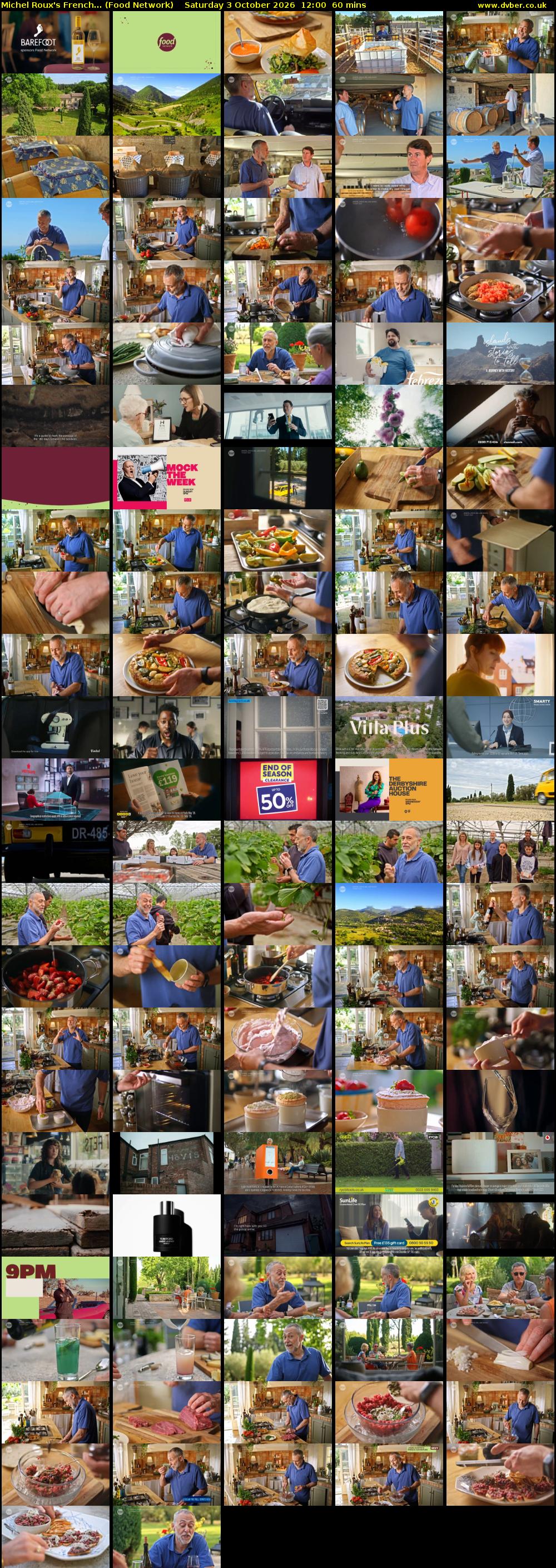 Michel Roux's French... (Food Network) Saturday 3 October 2026 12:00 - 13:00