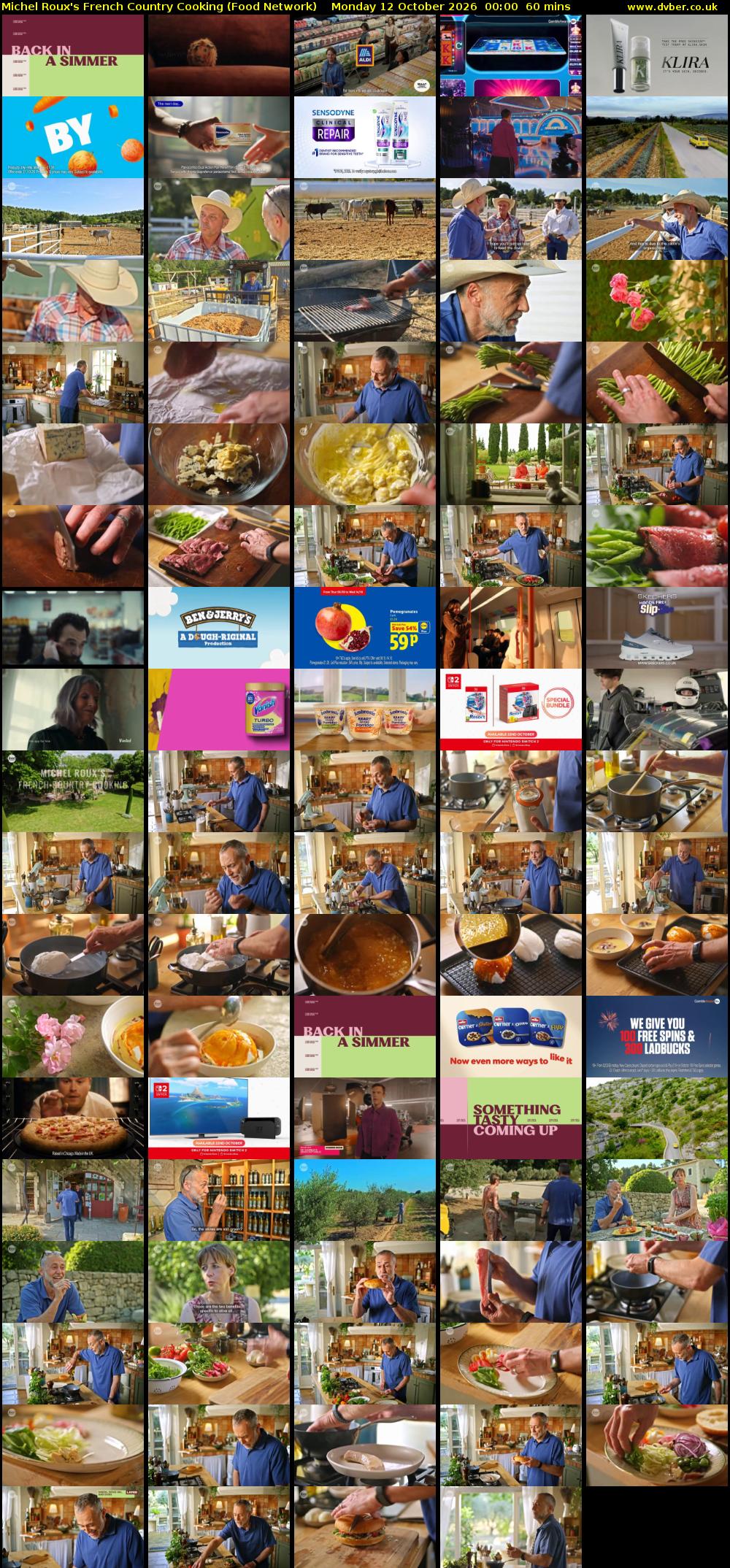 Michel Roux's French Country Cooking (Food Network) Monday 12 October 2026 00:00 - 01:00