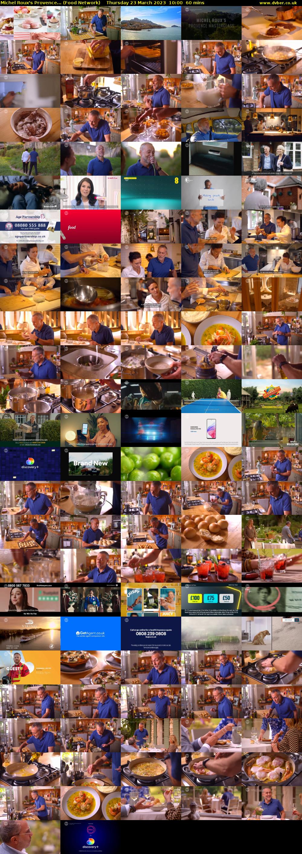 Michel Roux's Provence... (Food Network) Thursday 23 March 2023 10:00 - 11:00