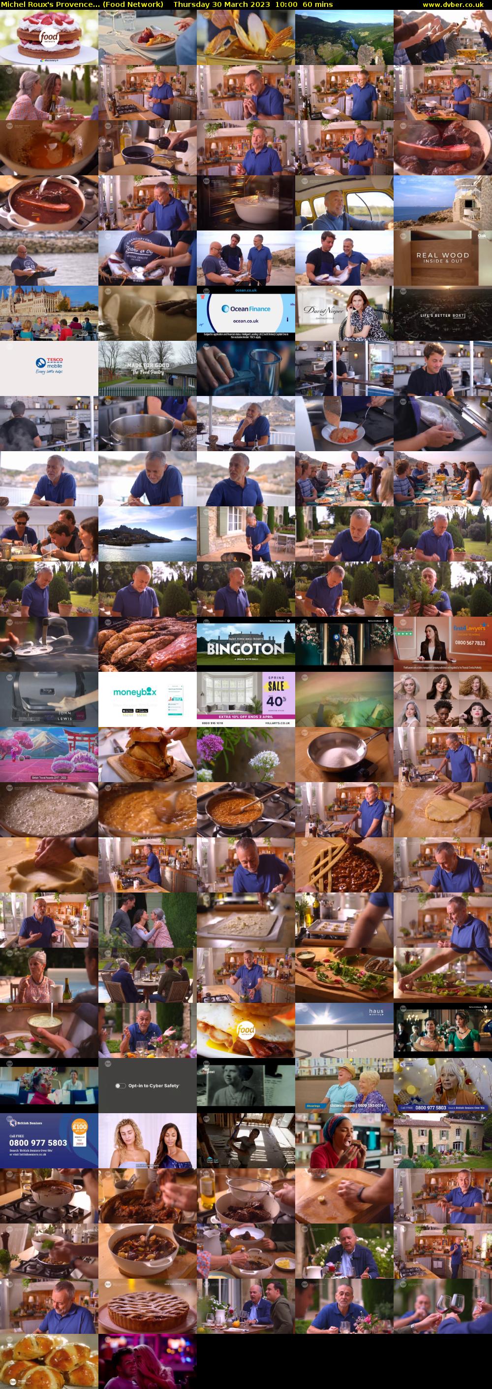 Michel Roux's Provence... (Food Network) Thursday 30 March 2023 10:00 - 11:00