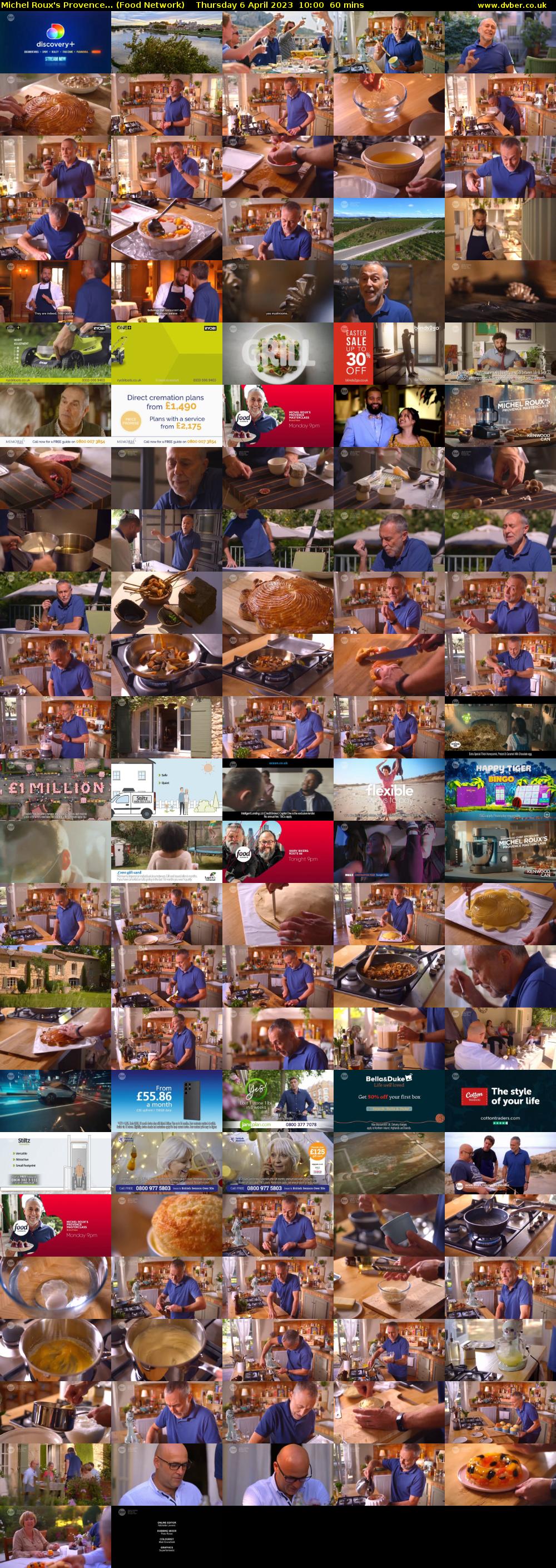 Michel Roux's Provence... (Food Network) Thursday 6 April 2023 10:00 - 11:00