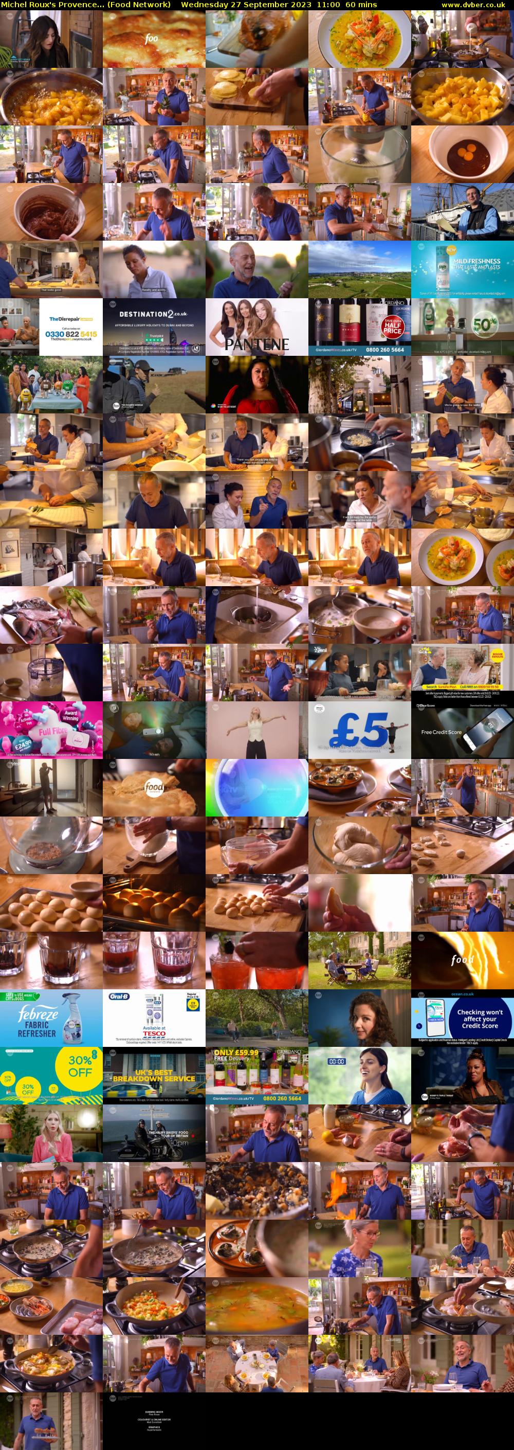 Michel Roux's Provence... (Food Network) Wednesday 27 September 2023 11:00 - 12:00