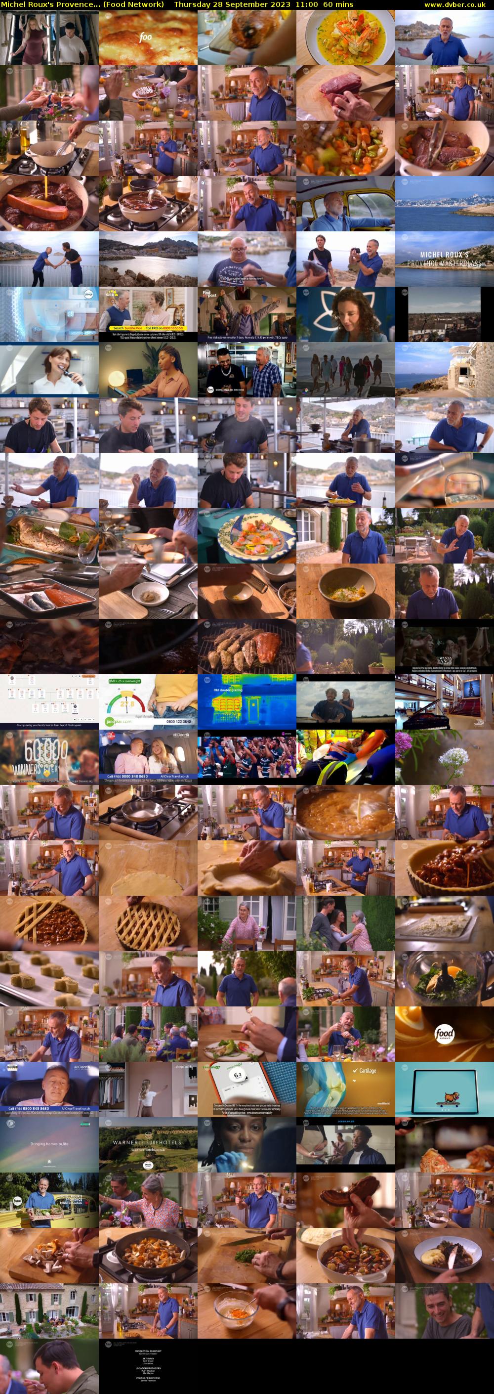 Michel Roux's Provence... (Food Network) Thursday 28 September 2023 11:00 - 12:00