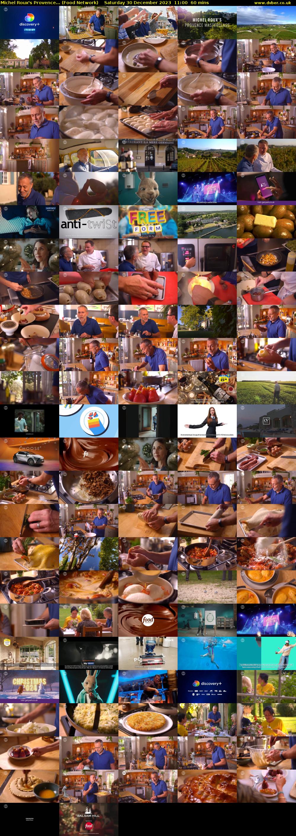 Michel Roux's Provence... (Food Network) Saturday 30 December 2023 11:00 - 12:00