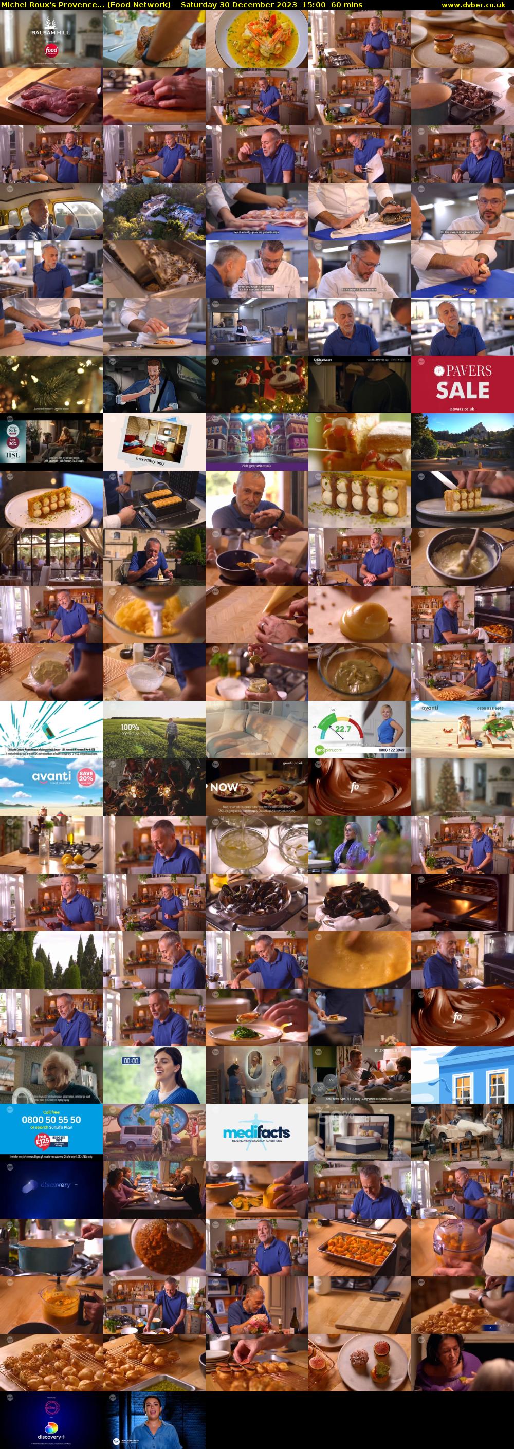 Michel Roux's Provence... (Food Network) Saturday 30 December 2023 15:00 - 16:00