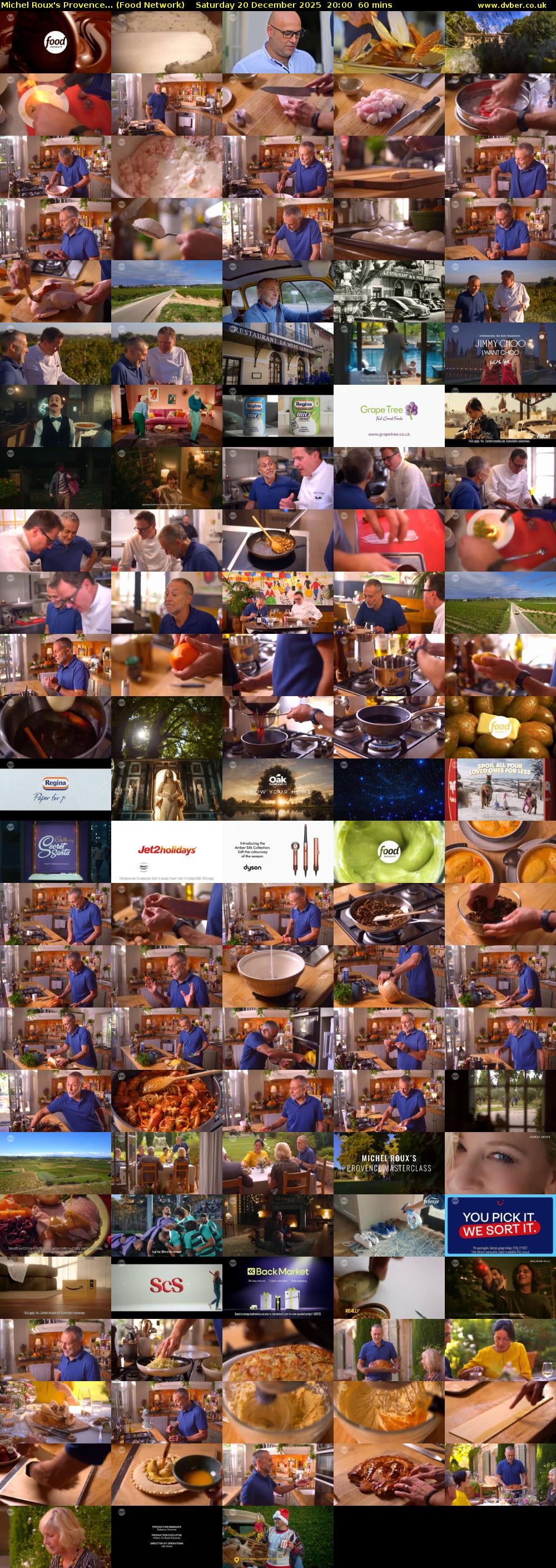 Michel Roux's Provence... (Food Network) Saturday 20 December 2025 20:00 - 21:00