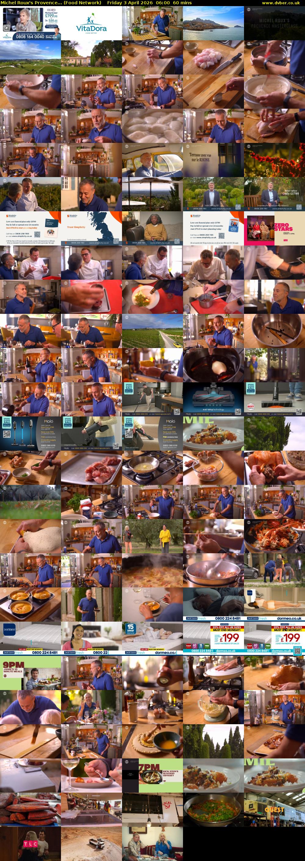 Michel Roux's Provence... (Food Network) Friday 3 April 2026 06:00 - 07:00