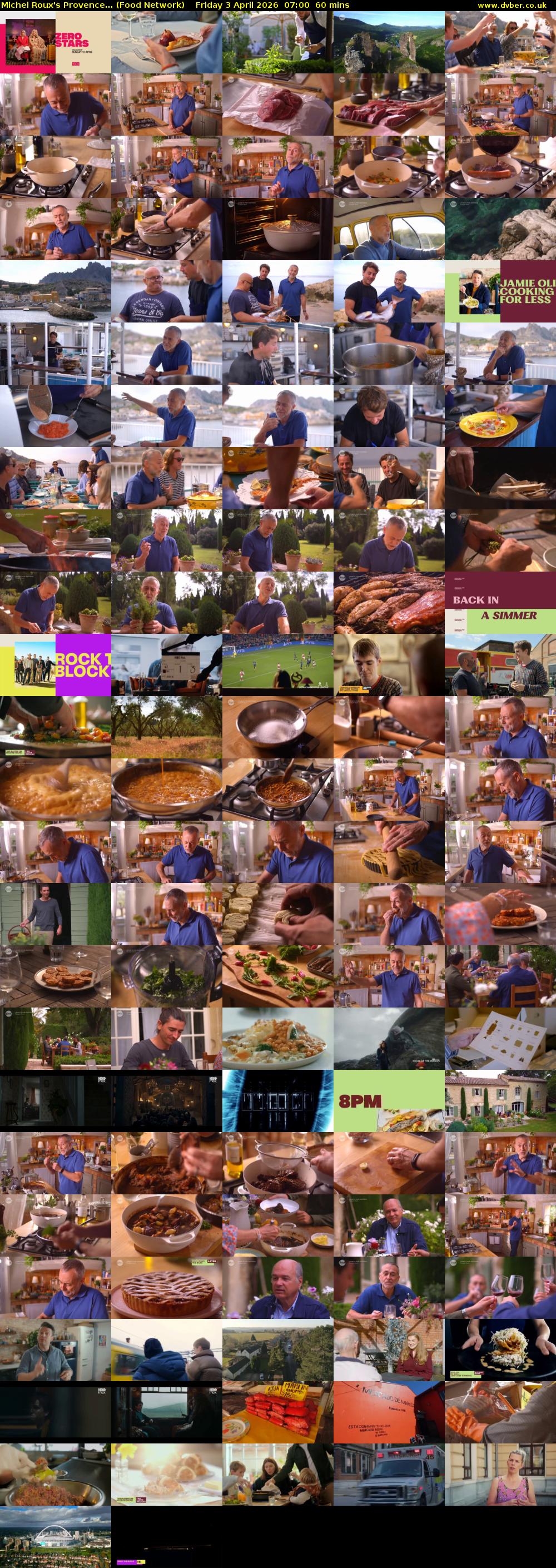 Michel Roux's Provence... (Food Network) Friday 3 April 2026 07:00 - 08:00