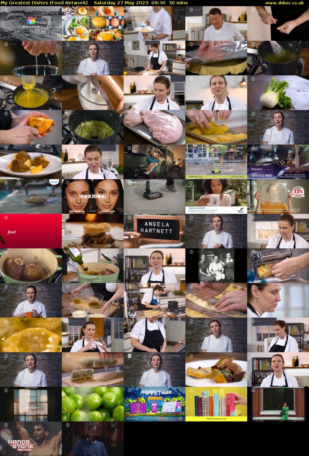 My Greatest Dishes (Food Network) Saturday 27 May 2023 09:30 - 10:00