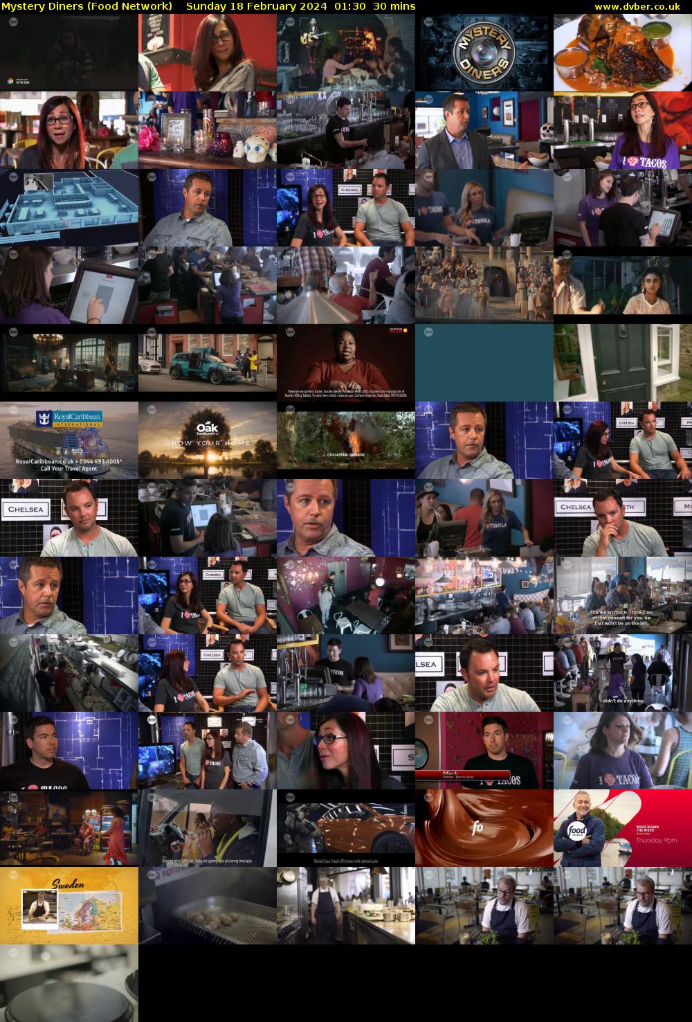 Mystery Diners (Food Network) Sunday 18 February 2024 01:30 - 02:00