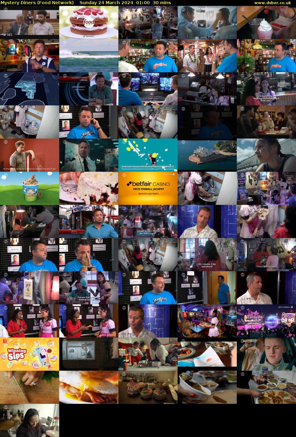 Mystery Diners (Food Network) Sunday 24 March 2024 01:00 - 01:30