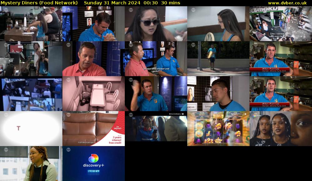 Mystery Diners (Food Network) Sunday 31 March 2024 00:30 - 02:00