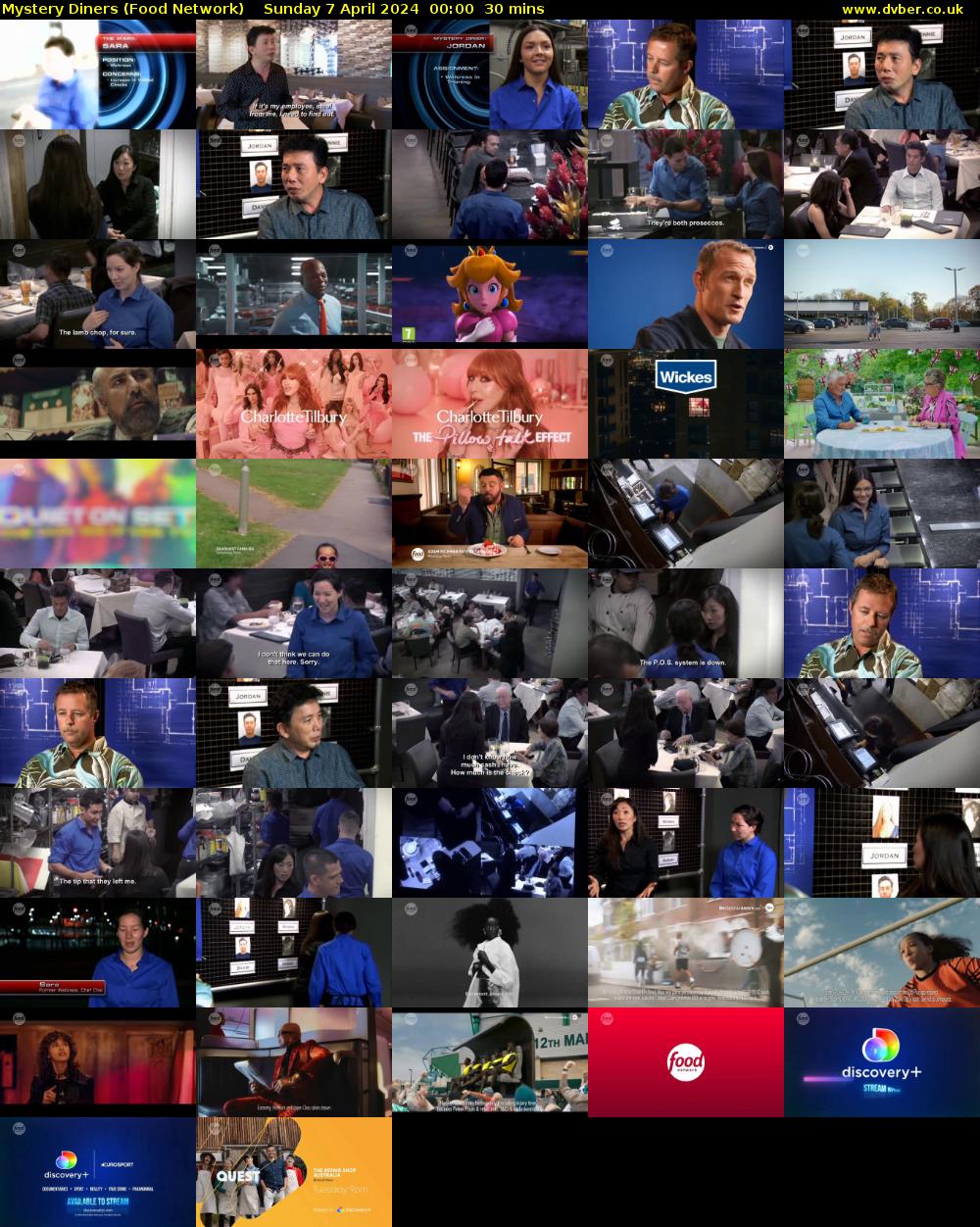 Mystery Diners (Food Network) Sunday 7 April 2024 00:00 - 00:30