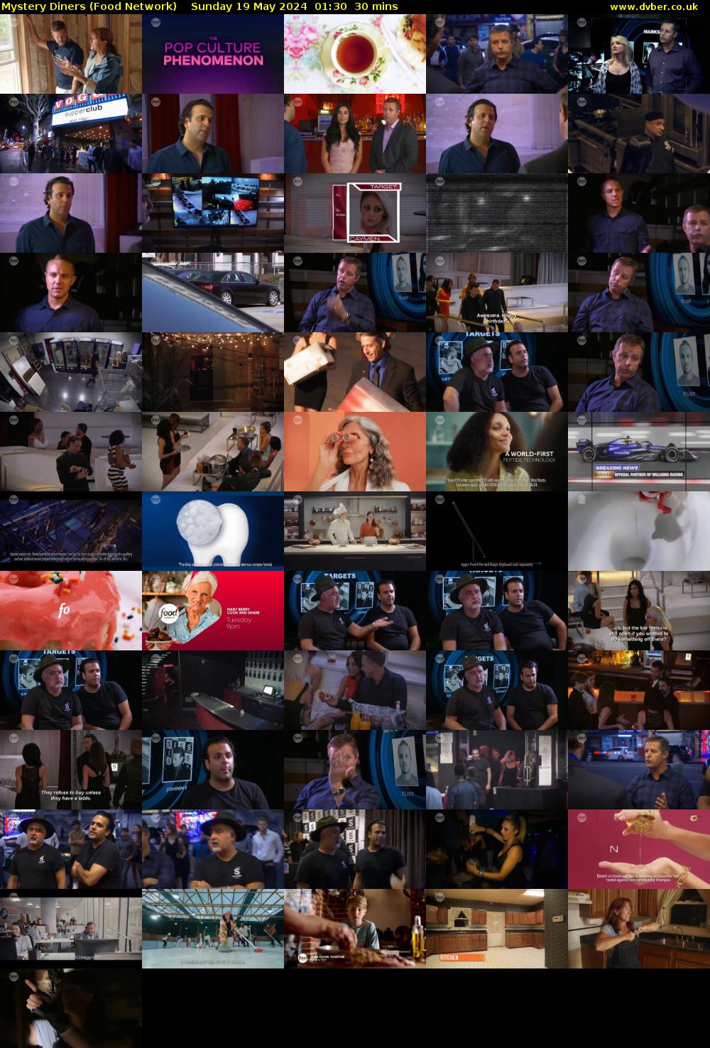 Mystery Diners (Food Network) Sunday 19 May 2024 01:30 - 02:00