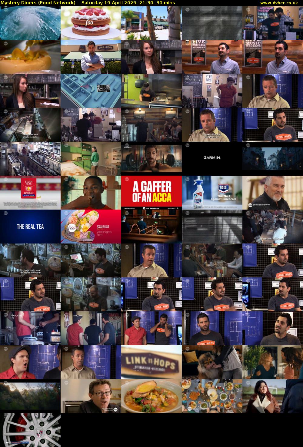 Mystery Diners (Food Network) Saturday 19 April 2025 21:30 - 22:00