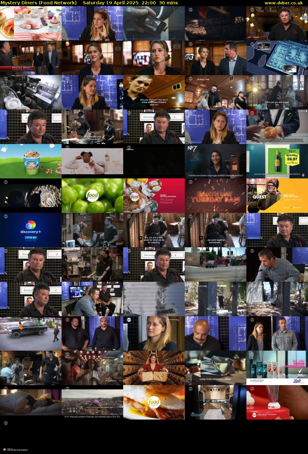 Mystery Diners (Food Network) Saturday 19 April 2025 22:00 - 22:30