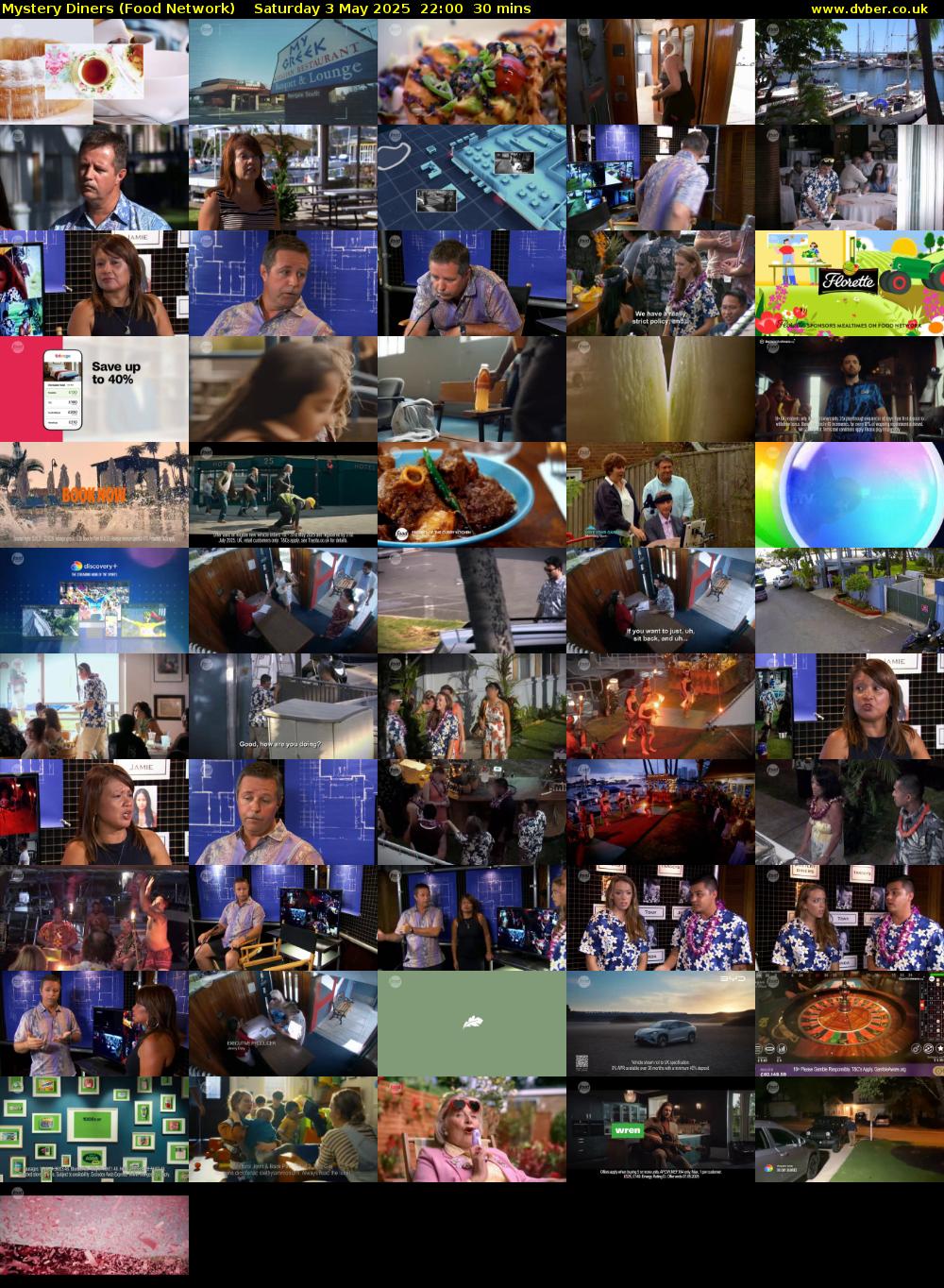 Mystery Diners (Food Network) Saturday 3 May 2025 22:00 - 22:30