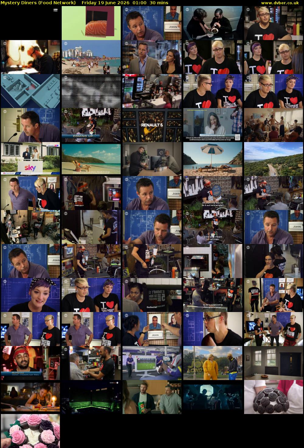 Mystery Diners (Food Network) Friday 19 June 2026 01:00 - 01:30