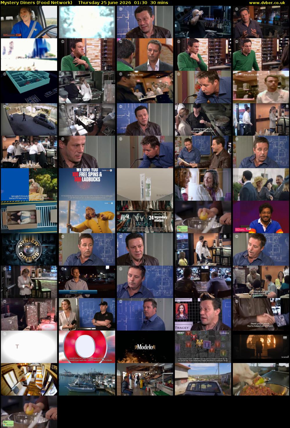 Mystery Diners (Food Network) Thursday 25 June 2026 01:30 - 02:00
