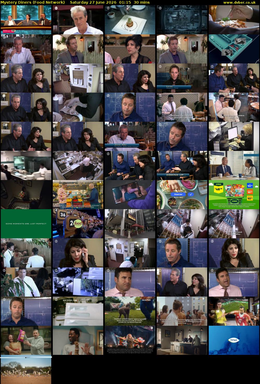 Mystery Diners (Food Network) Saturday 27 June 2026 01:15 - 01:45