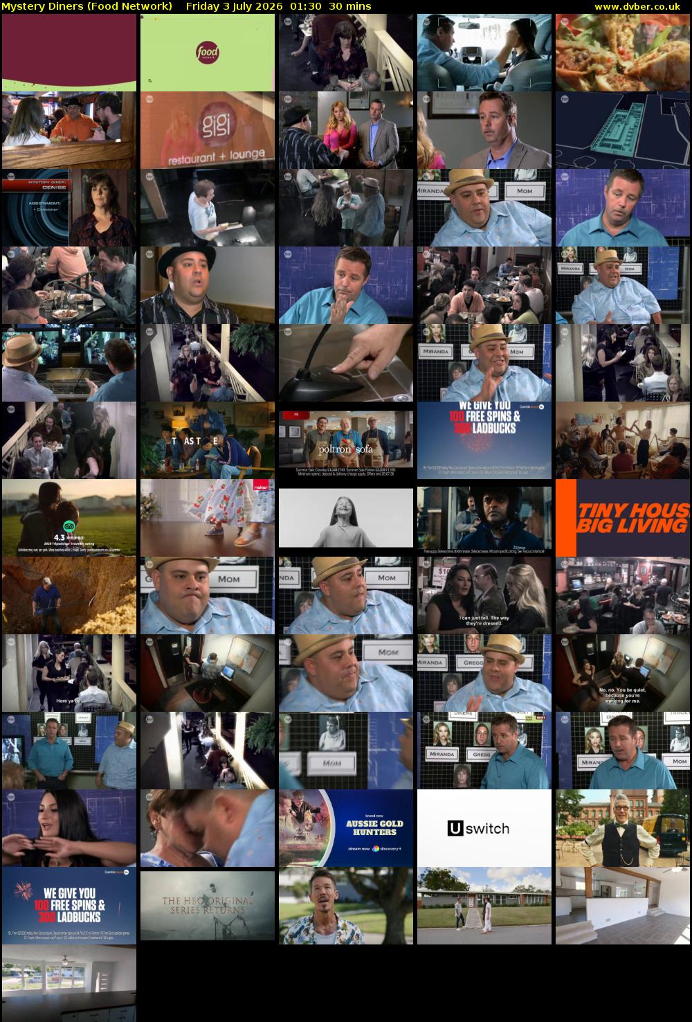 Mystery Diners (Food Network) Friday 3 July 2026 01:30 - 02:00