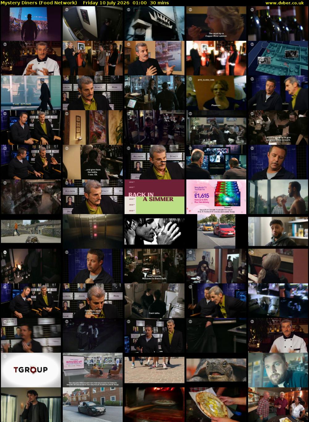 Mystery Diners (Food Network) Friday 10 July 2026 01:00 - 01:30